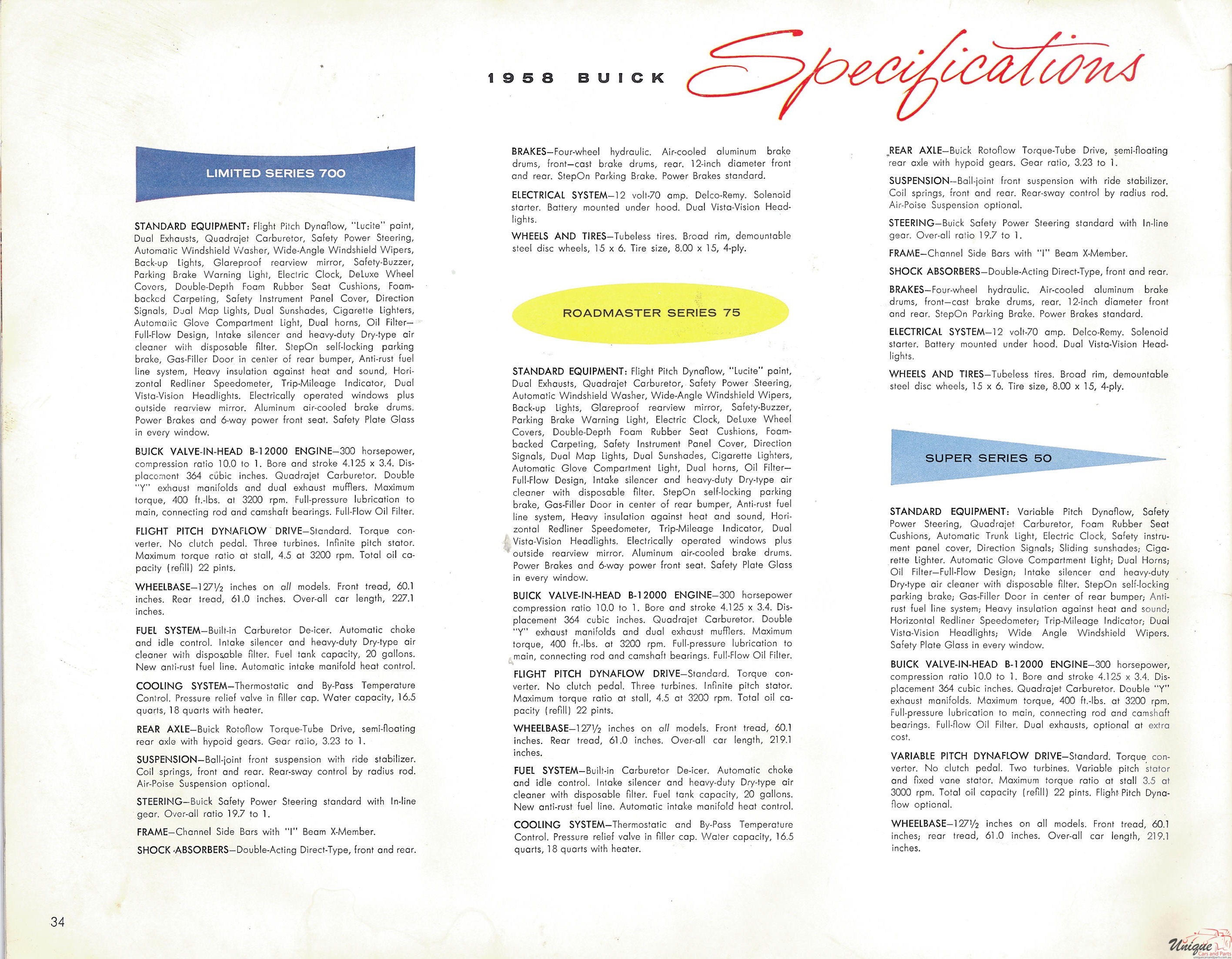 1958 Buick Brochure Page 13